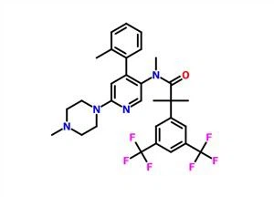 2- [3,5-bis (trifluorometil) fenil] -N, 2-dimetil-N- [4- (2-metilfenil) -6- (4-metilpiperazin-1-il) piridin-3-il] propanamid CAS 290297-26-6