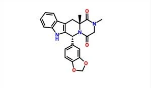Pyrazino[1',2'1,6]pirido[3,4-b]indole-1,4-dione,6-(1,3-benefisye nzodioxol-5-yl) -2,3,6,7,12,12a-hexahydro-2,12a-dimethyl-, (6R,12aR)- CAS NON: 477978-84-0