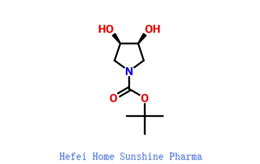 Tert-butyl (3R,4S) -3,4-dihydroxyprolidine-1-kaboksilate CAS 186393-22-6
